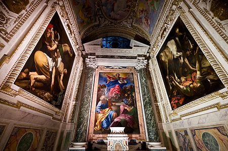 Annibale Carracci e Caravaggio Cappella Cerasi